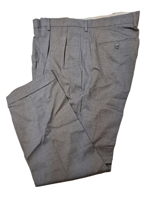 Lands' End Men's Tailored Fit Pleated Front Wool Pants 35x30 NWOT
