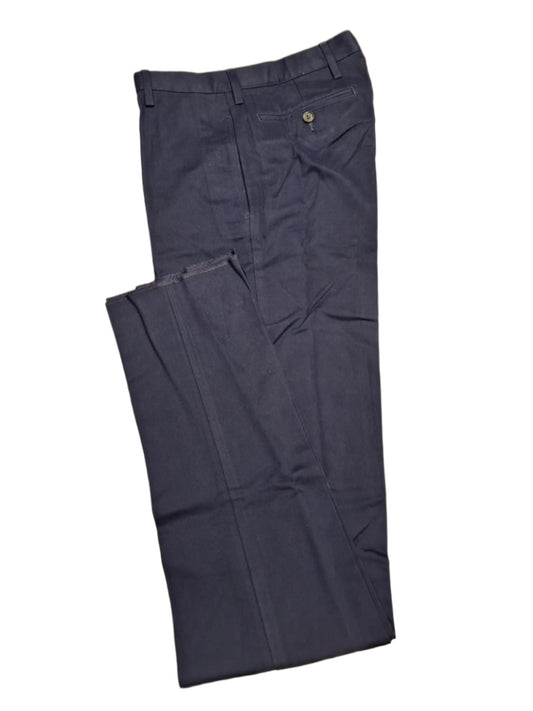 Lands' End Men's No Iron Tailored Fit Plain Front Chino Pants 30 UNHEMMED NWOT