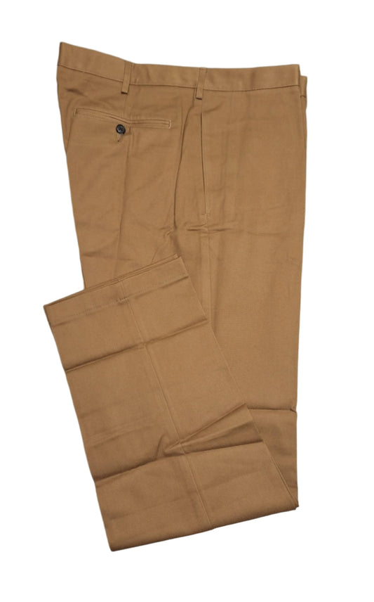 Lands' End Men's No Iron Tailored Fit Plain Front Chino Pants 37x32 NWOT