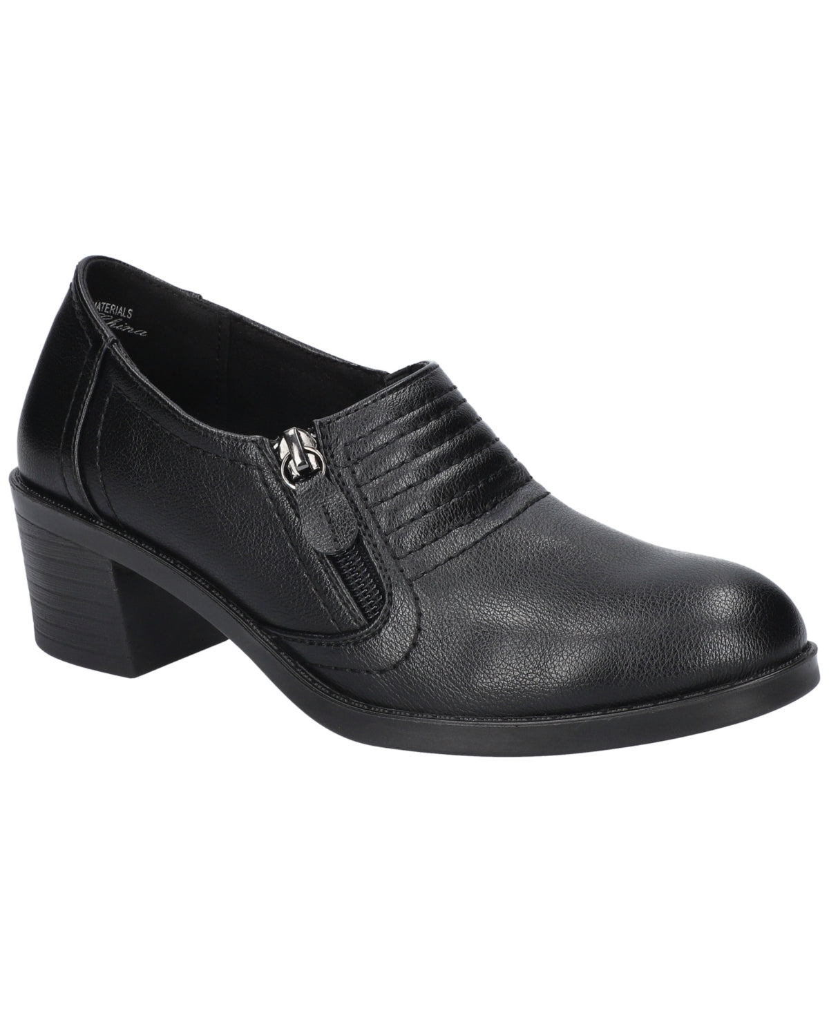 Women's Easy Street Grove Block Heel Casual Shoes - Black - 7.5 - NIB