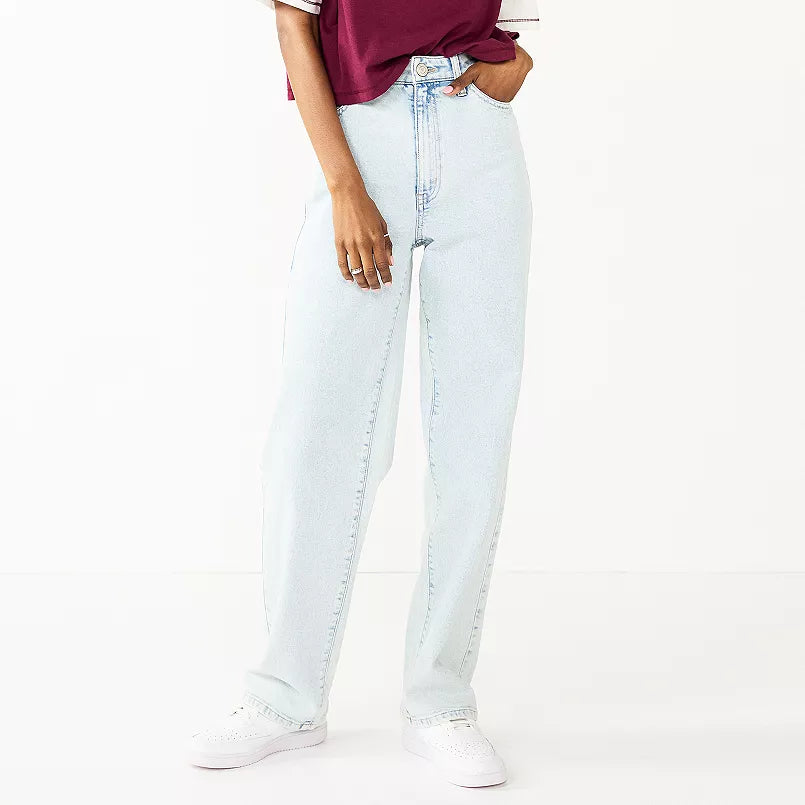 Junior's SO Super High Rise Baggy Dad Jeans - Super Light - 11 - NWT