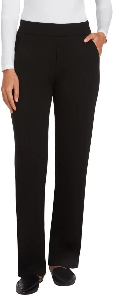 Matty M Ladies' Comfort Office Dress Pants, Black Medium-NWT