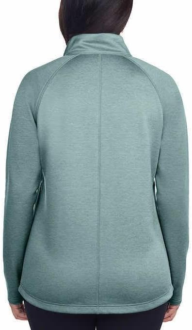 KIRKLAND Signature Women's Fleece Full Zip Active Jacket-Green-M-NWT