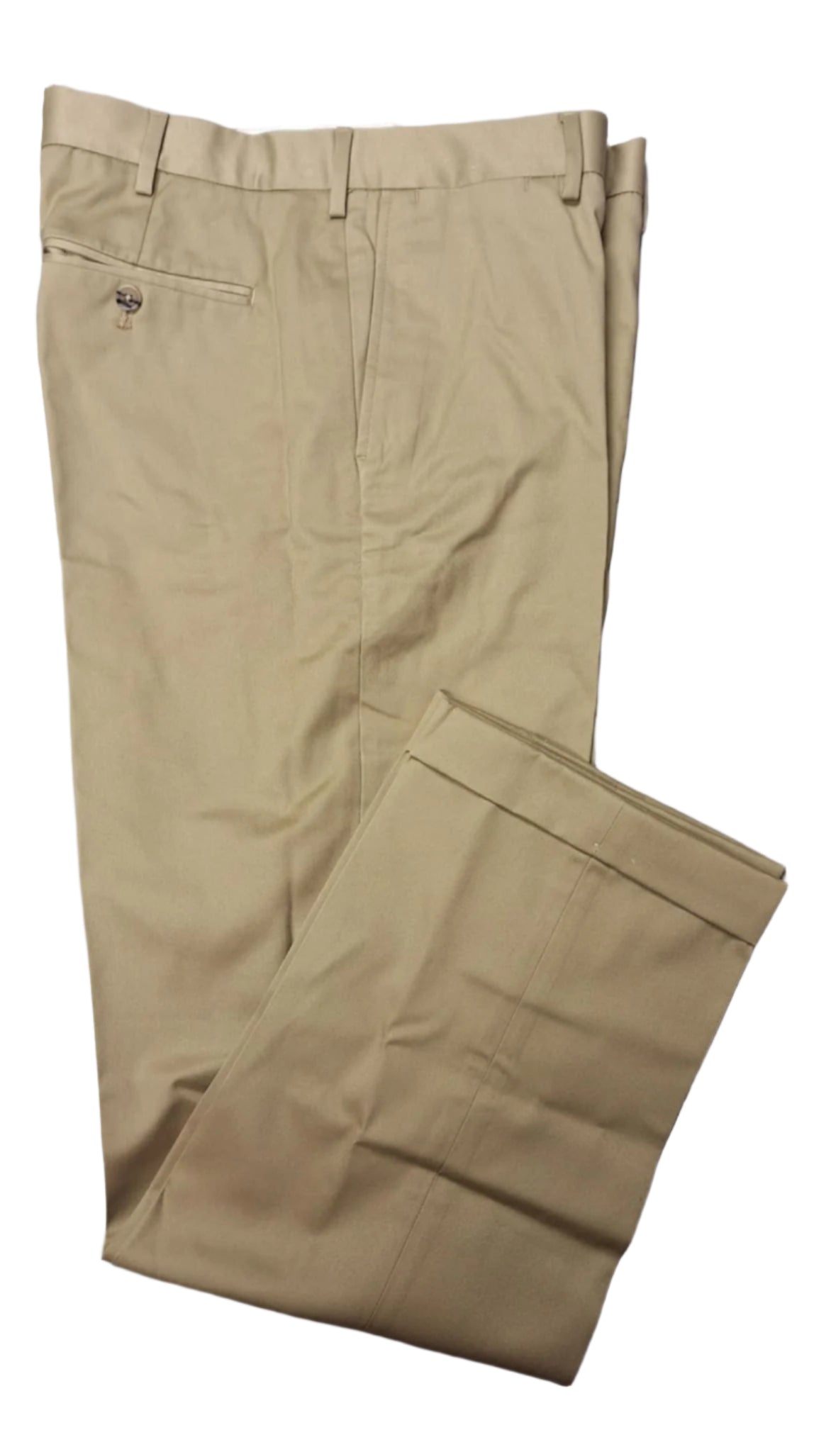 Lands' End Men's No Iron Traditional Fit Twill Pants 34x31 NWOT