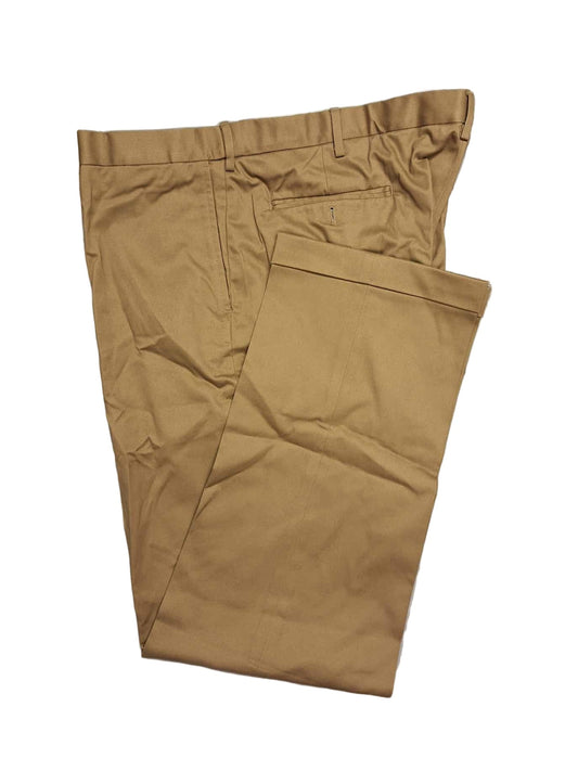 Lands' End Men's Comfort Waist No Iron Flat Front Twill Pants 42x34 NWOT