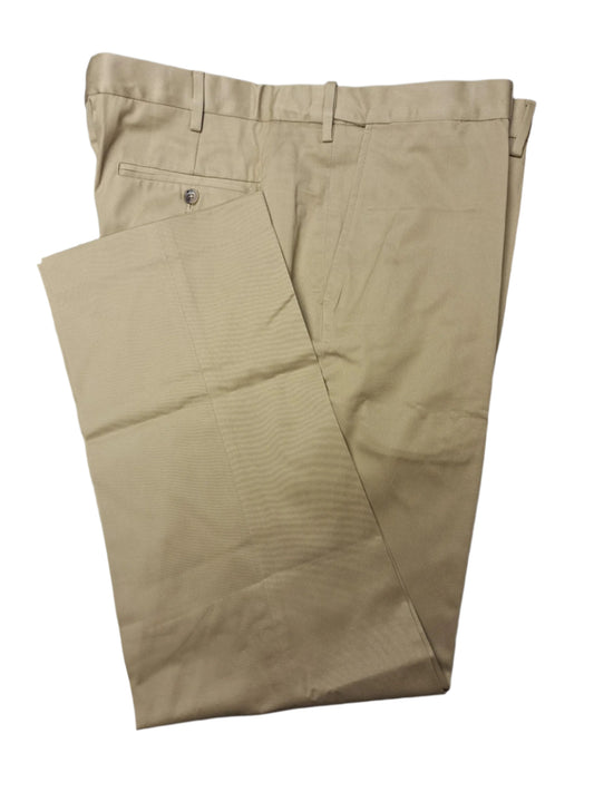 Lands' End Men's Comfort Waist No Iron Flat Front Twill Pants 42x31 NWOT