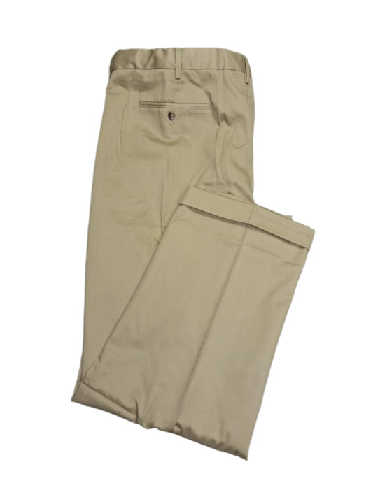 Lands' End Men's Comfort Waist Pleated Front Twill Pants 46x31 NWOT
