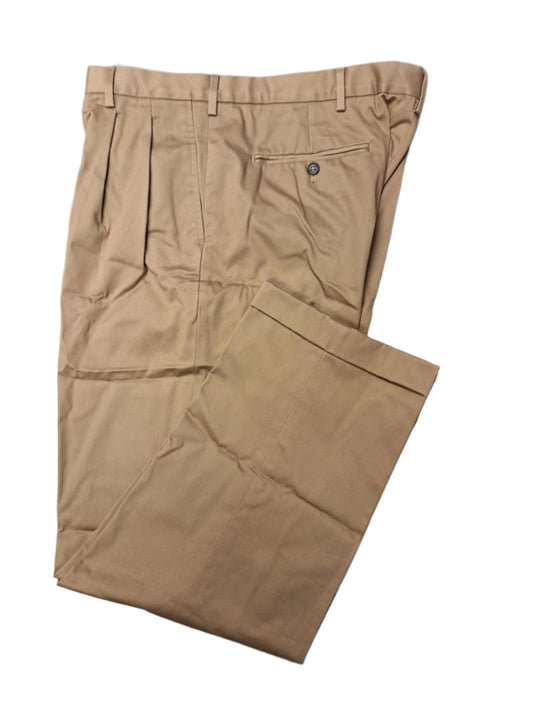 Lands' End Men's Traditional Fit Pleated Front Twill Pants 38x31 NWOT