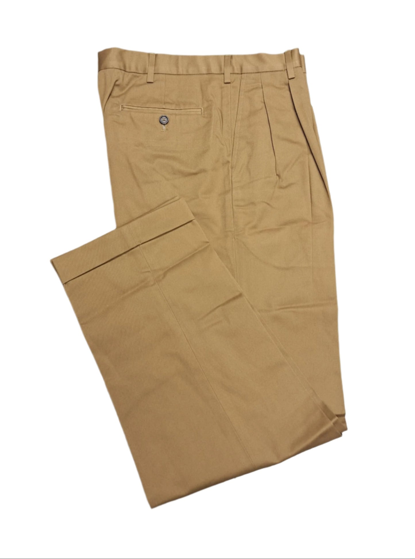 Lands' End Men's Traditional Fit Pleated Front Twill Pants 32x31 NWOT