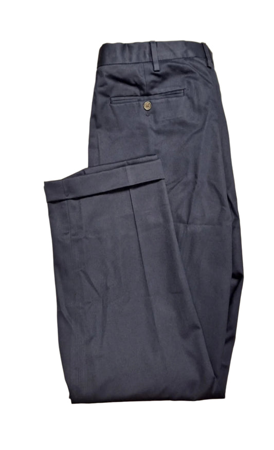 Lands' End Men's Comfort Waist Pleated Front No Iron Twill Pants 40x32 NWOT