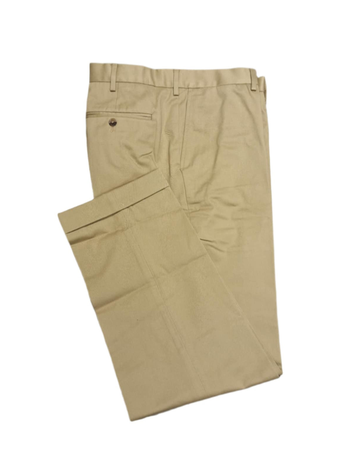Lands' End Men's Tailored Fit No Iron Flat Front Twill Pants 35x30 NWOT