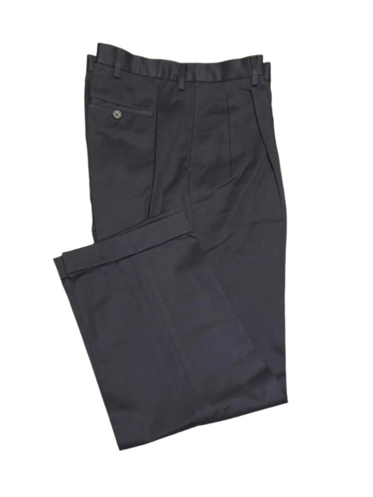 Lands' End Men's No Iron Tailored Fit Pleated Front Twill Pants 35x28 NWOT