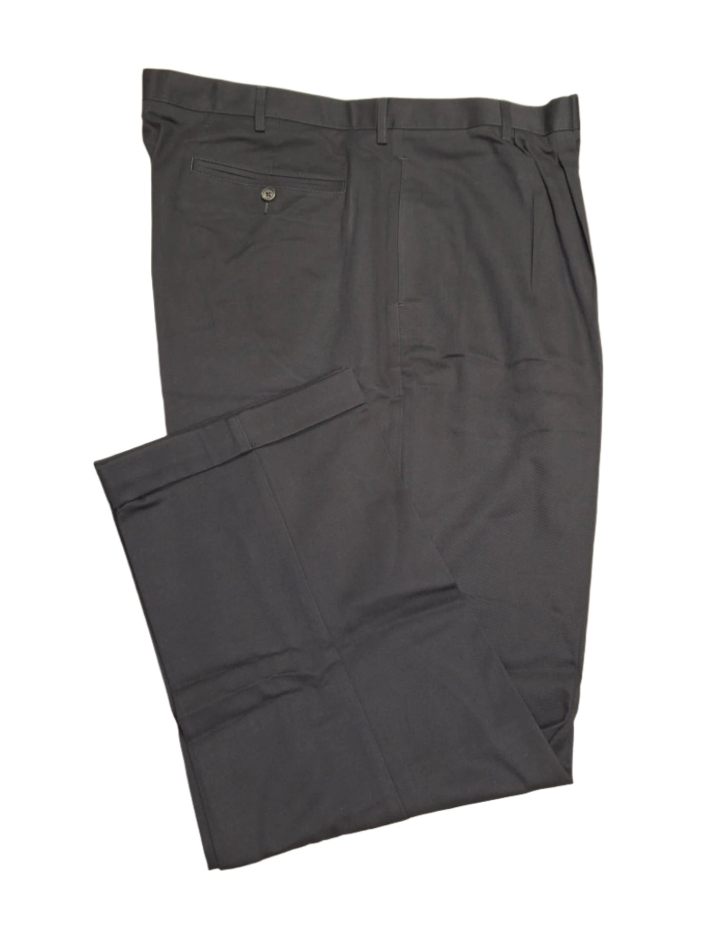 Lands' End Men's No Iron Traditional Fit Pleated Front Chino Pants 46x31 NWOT