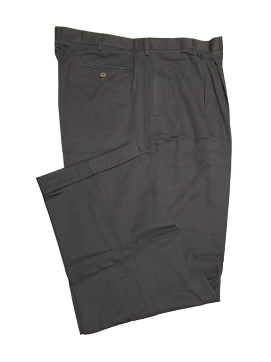 Lands' End Men's No Iron Traditional Fit Pleated Front Chino Pants 46x31 NWOT
