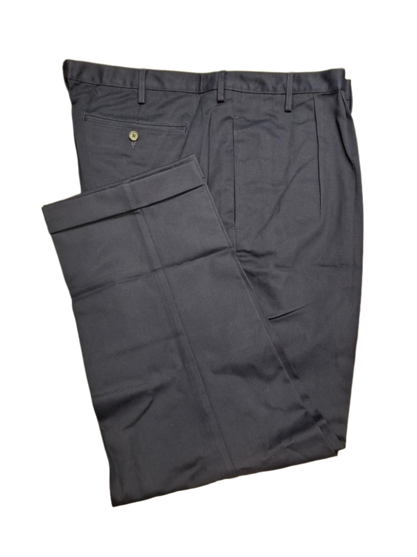 Lands' End Men's Traditional Fit Pleated Front Chino Pants 32" Inseam NWOT