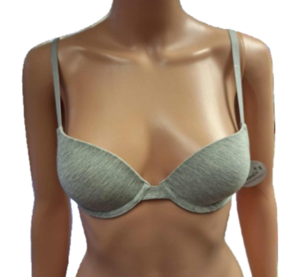 Flirtitude Women's Underwire T-Shirt Bra 32B Light Grey Heather NWT