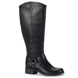 Women's Frye & Co. Edelle Stacked Heel Riding Boots - Black - 7.5 - NIB