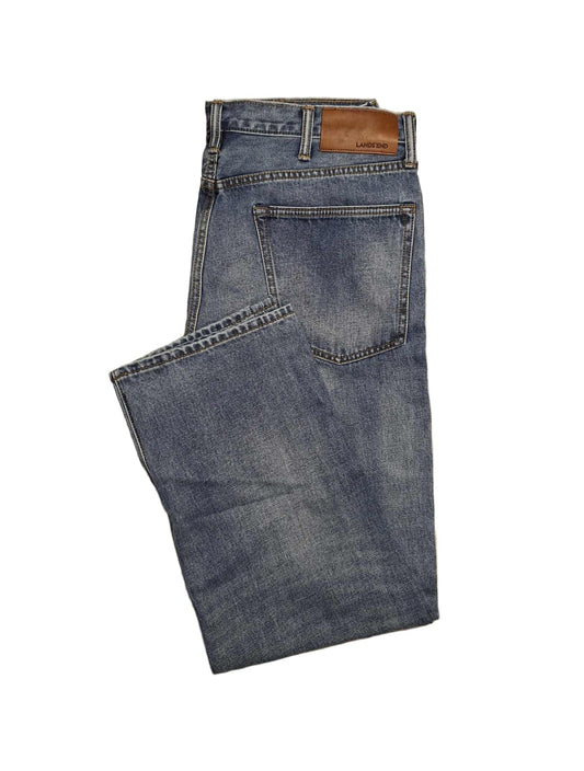 Lands' End Men's Ringspun Traditional Fit Denim Jeans 36x30 NWOT