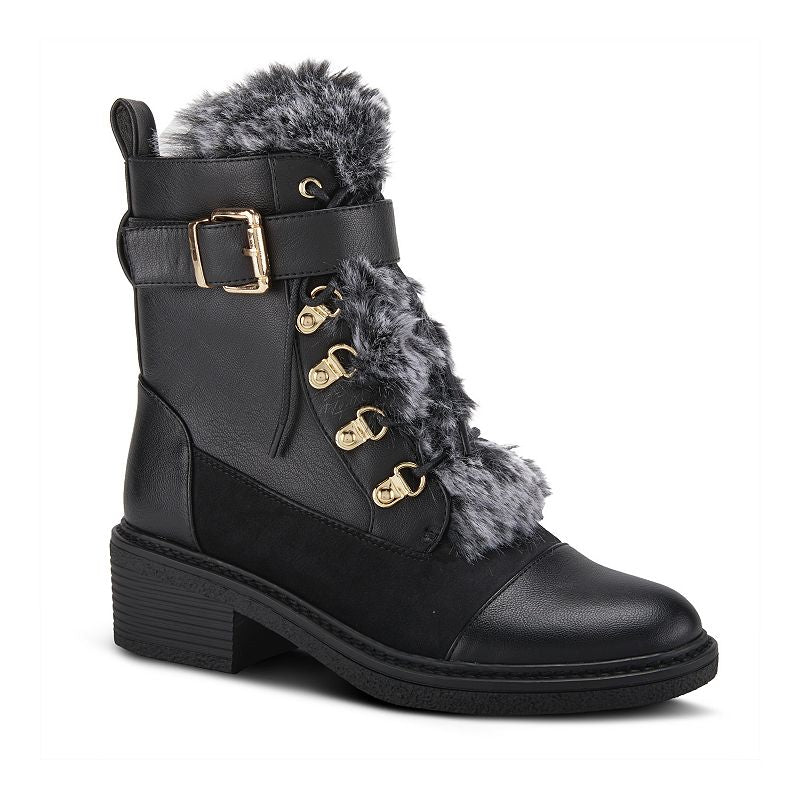 Women's Patrizia Hilvia Faux Fur Lined Winter Boots - Black - 9 - NIB