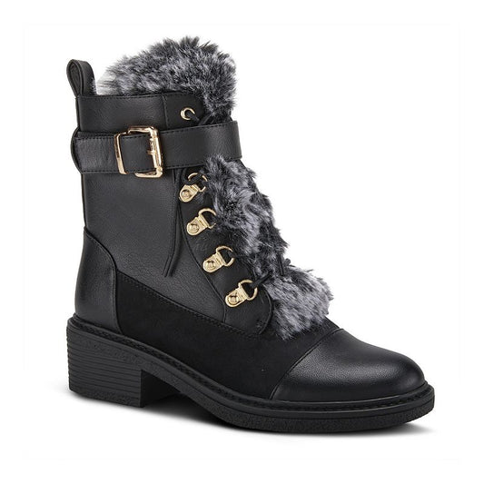 Women's Patrizia Hilvia Faux Fur Lined Winter Boots - Black - 9 - NIB