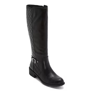 Women's St John's Bay Dexmore Stacked Heel Riding Boots - Black - 7 - NIB