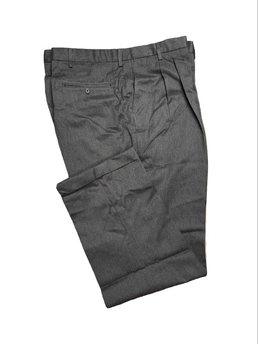 Lands' End Men's Traditional Fit Pleated Front Twill Pants 44x33 NWOT
