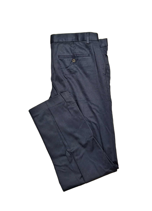 Lands' End Men's Slim Fit Stretch No Iron Twill Pants 40x29 Classic Navy NWOT