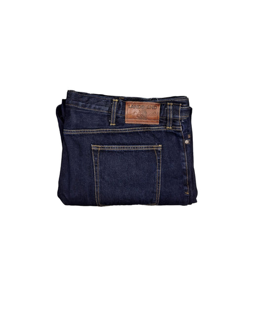 Lands' End Men's Comfort Waist Jeans - Medium Wash 37x32 NWOT