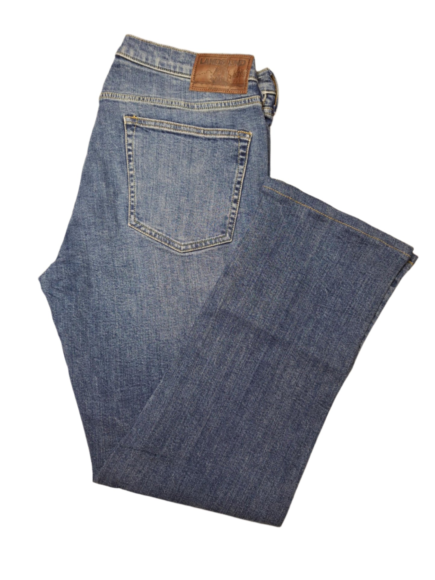 Lands' End Men's Straight Fit Stretch Denim Jeans 42x30 NWOT