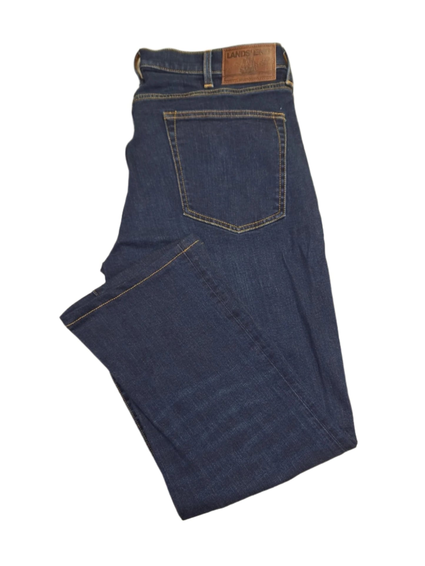 Lands' End Men's Straight Fit Stretch Denim Jeans 31x32 NWOT