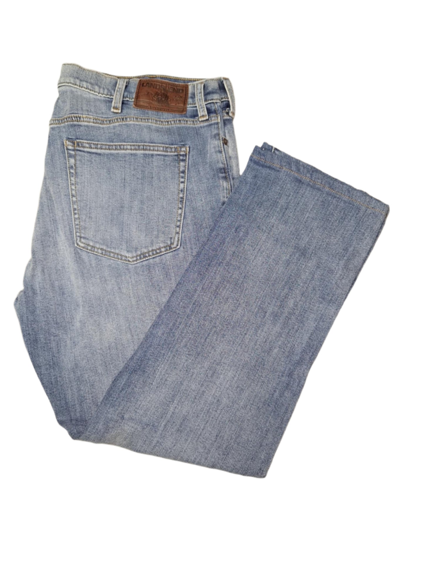 Lands' End Men's Straight Leg Stretch Jeans 30x34 NWOT