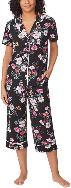 Room Service Women's 2 Pc. Pajama Set-S-Black-NWT