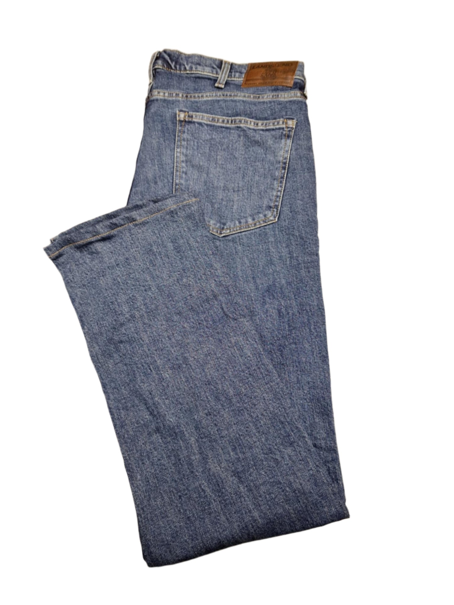 Lands' End Men's Straight Leg Stretch Jeans 37x33 NWOT