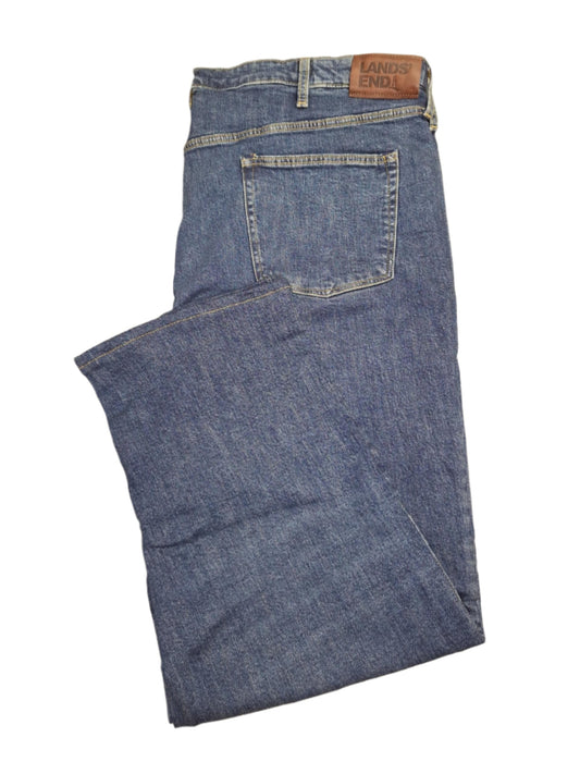 Lands' End Men's Comfort Waist Stretch Denim Jeans 46x31 NWOT