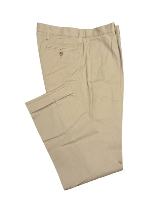 Lands' End Men's No Iron Straight Fit Flat Front Chino Pants 29" Inseam NWOT