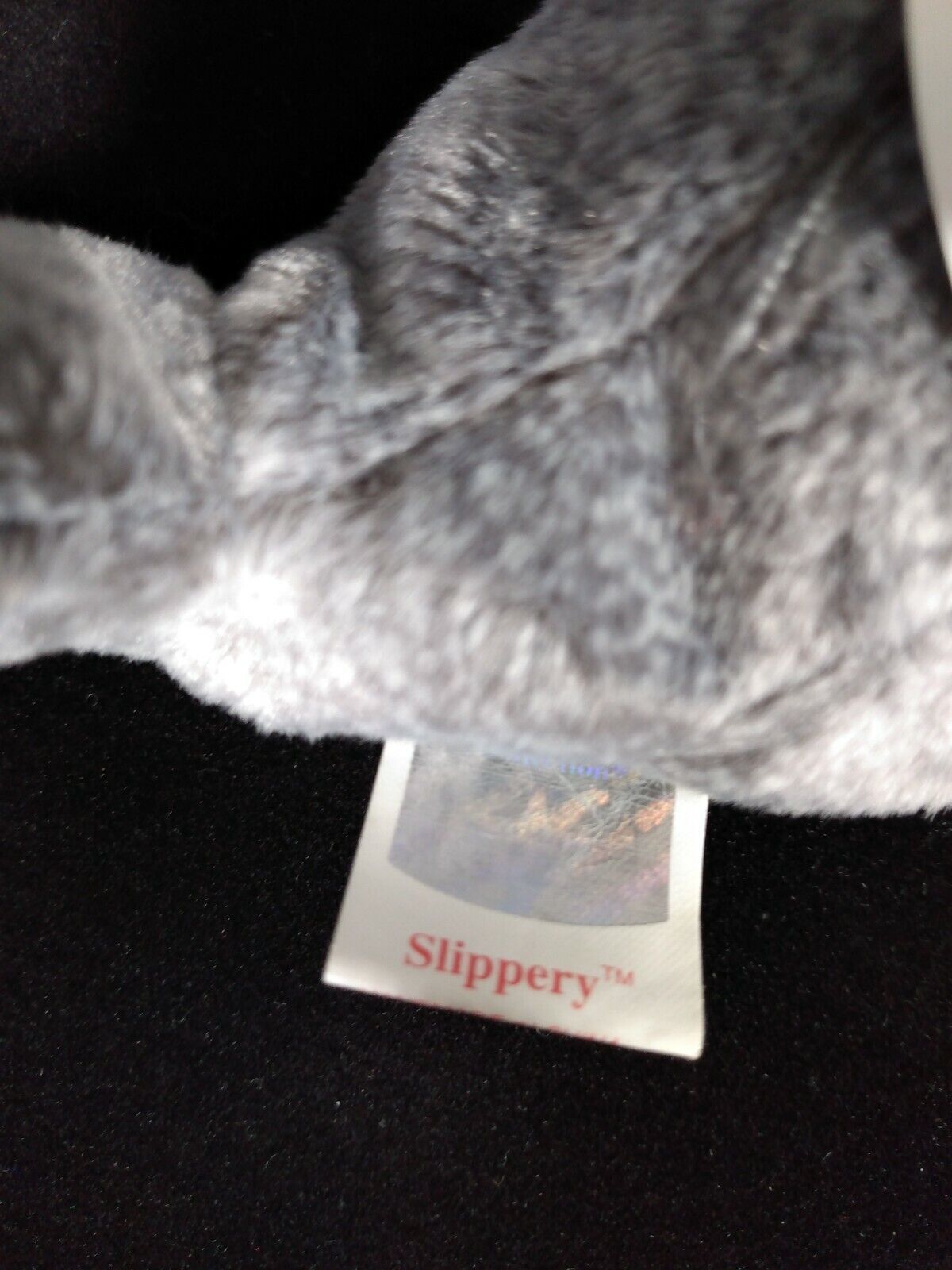 Ty Slippery the Seal Beanie Baby-Retired-In Case-PE Pellets