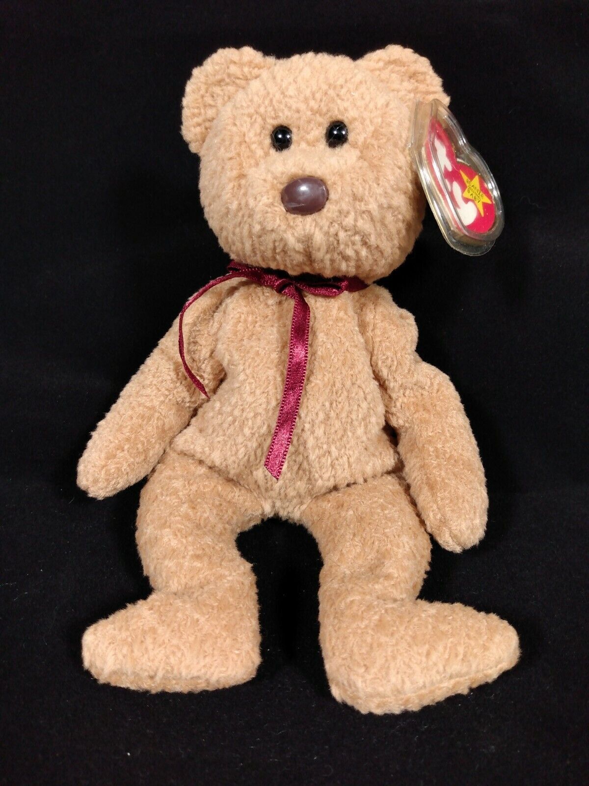 Ty Beanie Babies Curly The Bear Plush-Retired