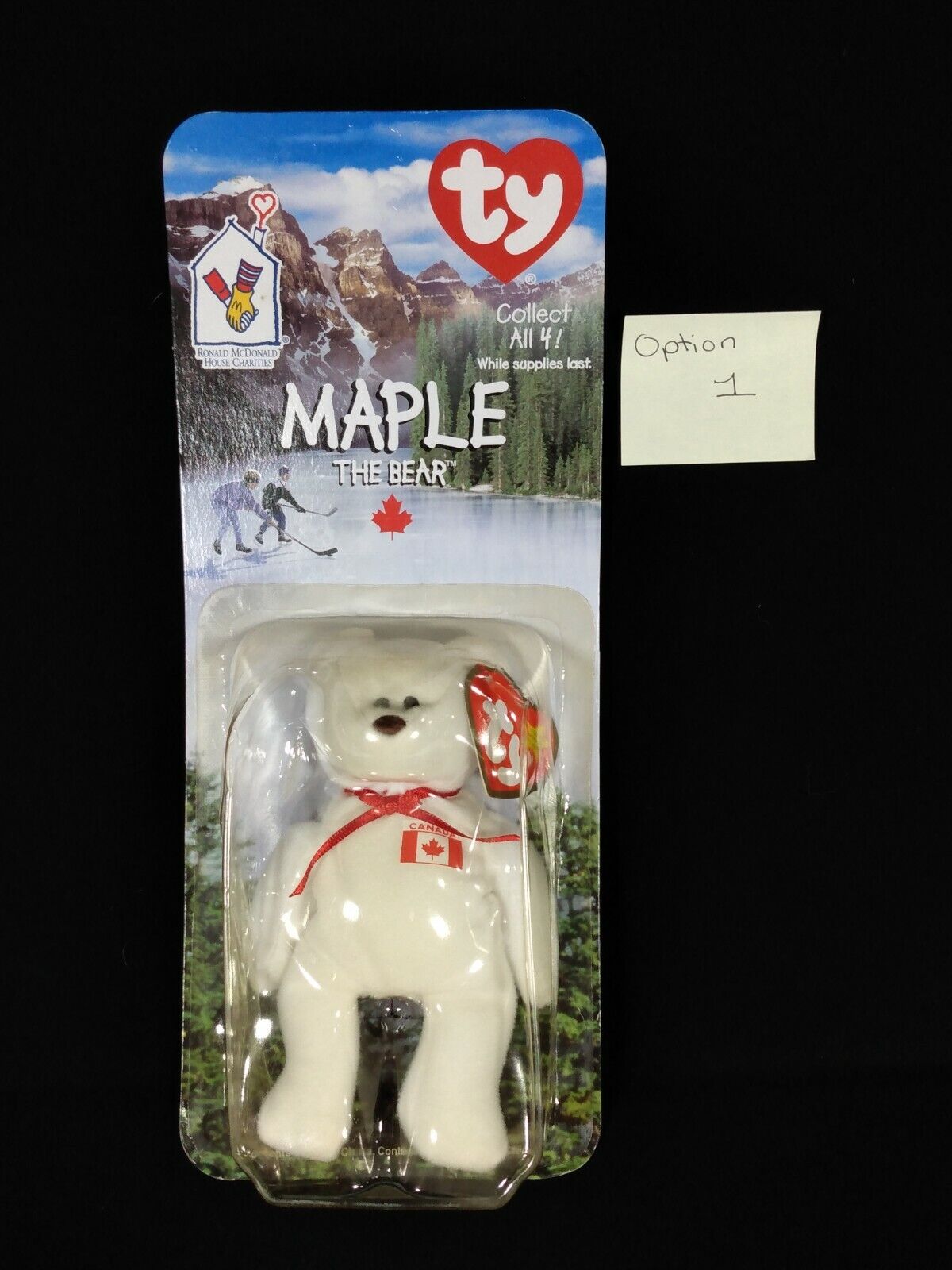 TY Maple the Bear Ronald McDonald House Charities-Yellowing of Plastic