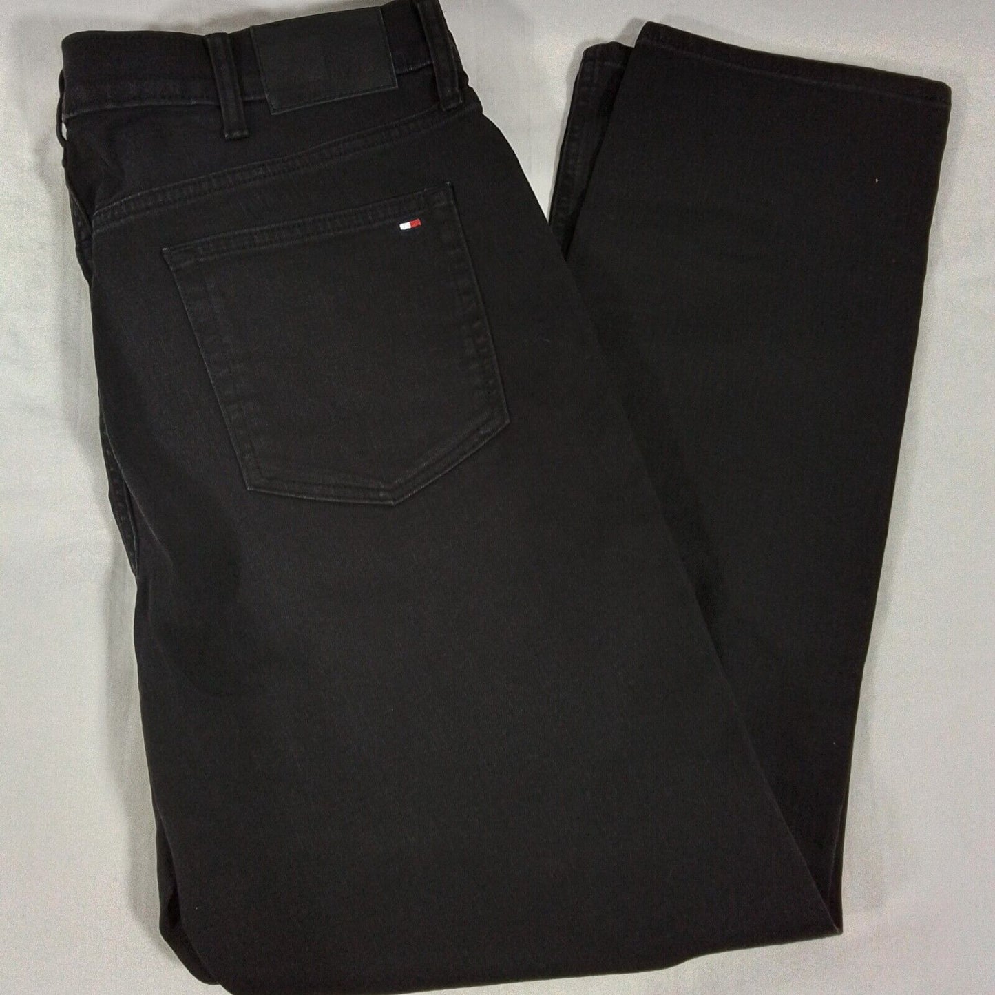 Tommy Hilfiger Stretch Slim Jeans Denim-Black Wash-Size 40Wx30-NWT-