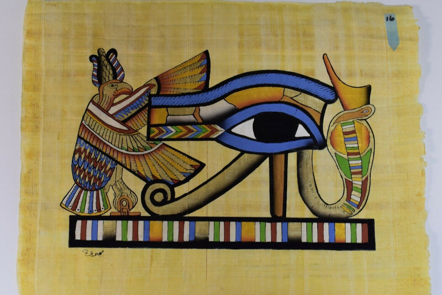 Bulk Wholesale Lot of 5 Hand Painted Egyptian Papyrus Paintings Ships from USA!