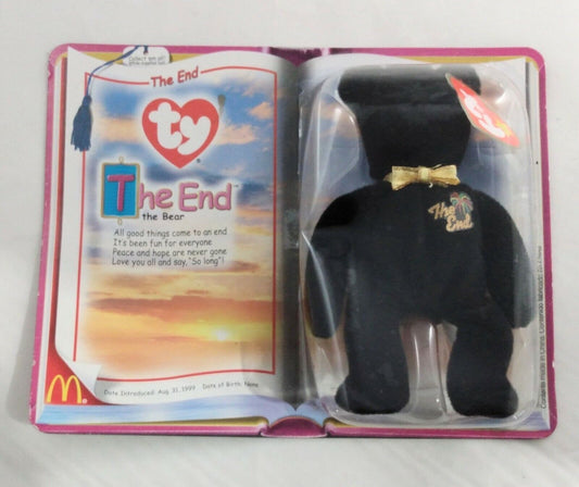 TY The End Bear Teenie Beanie Retired-New In Packaging-!!!