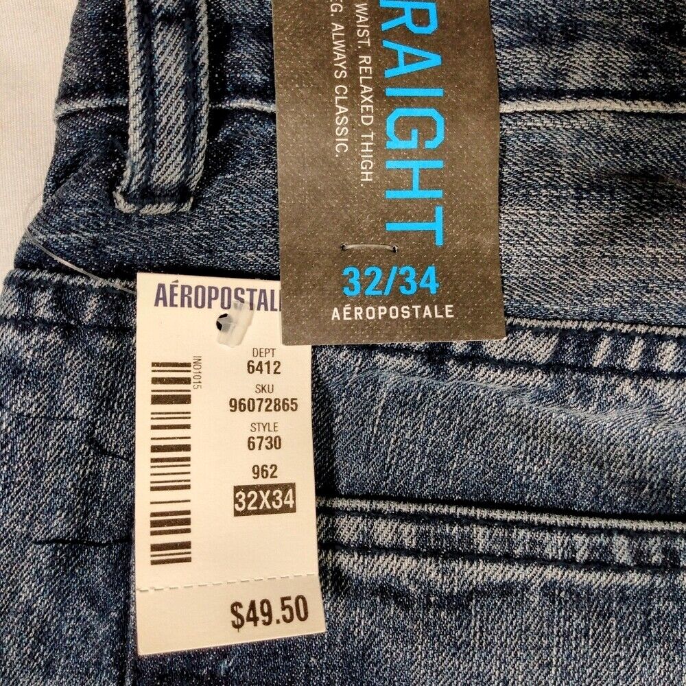 Aeropostale Men's Straight Fit Jeans - 32x34 - New with Tags