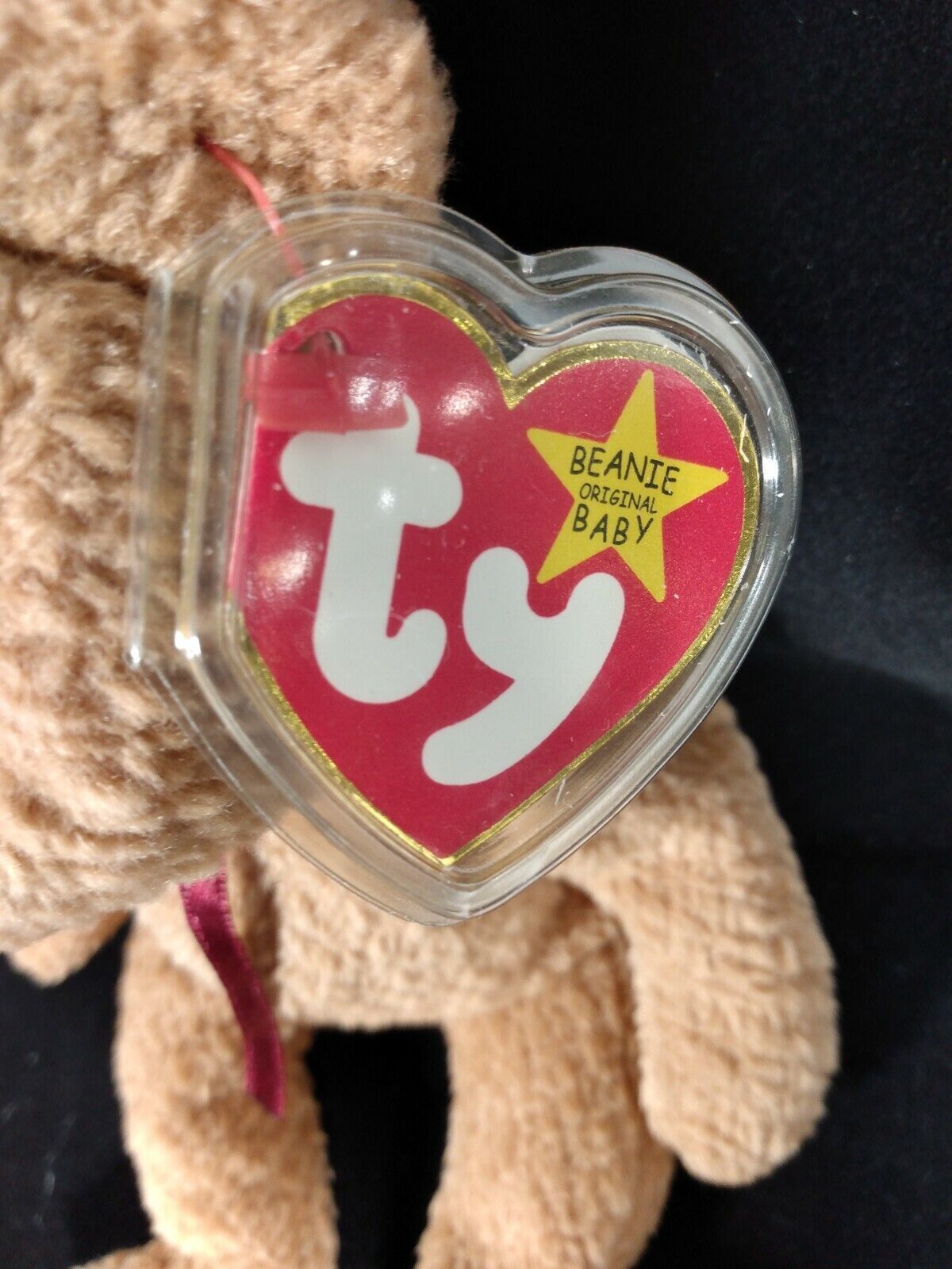 Ty Beanie Babies Curly The Bear Plush-Retired