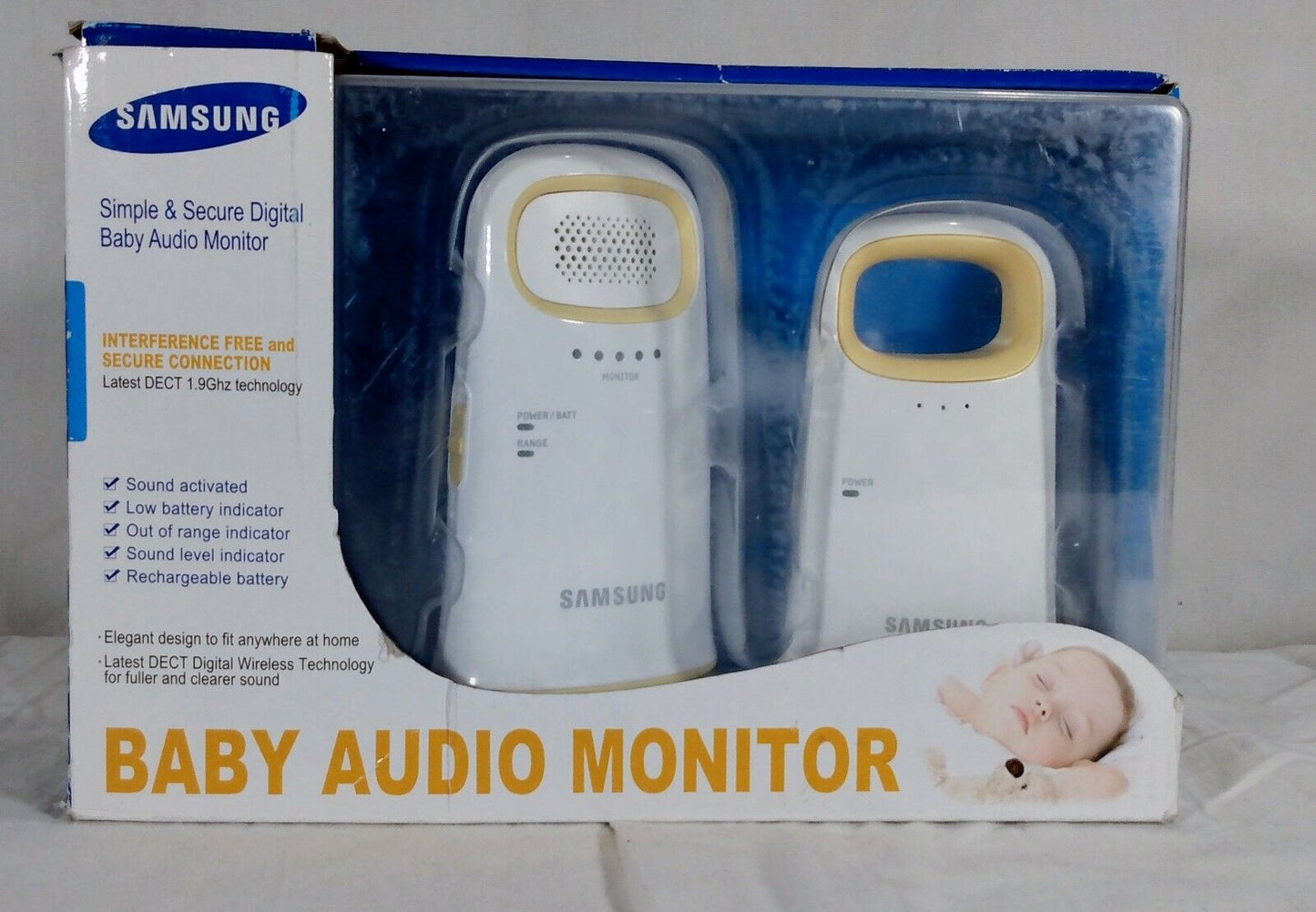 Samsung Simple & Secure Digital Baby Audio Monitor - Open Box