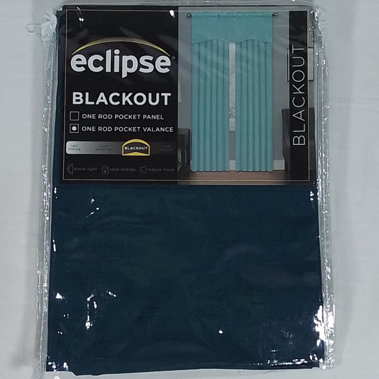 Eclipse Kendall Thermaback Blackout Wave Valance in Navy 18"L-(A30)