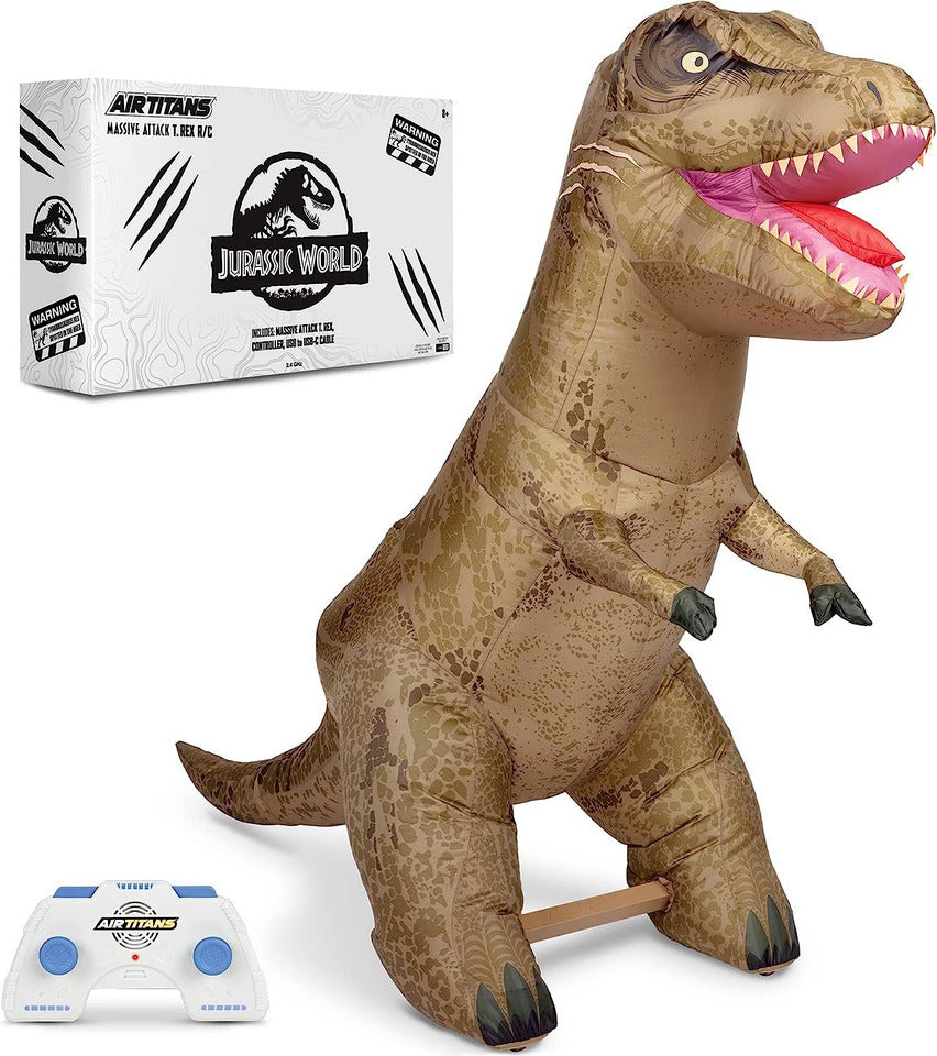 AirTitans Jurassic World Massive Attack T-Rex Remote Control Inflatable Over 6ft