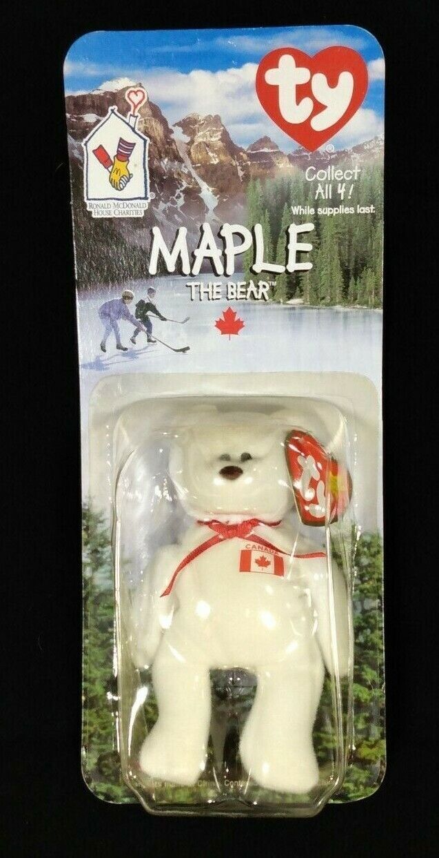 TY Maple the Bear Ronald McDonald House Charities-Yellowing of Plastic