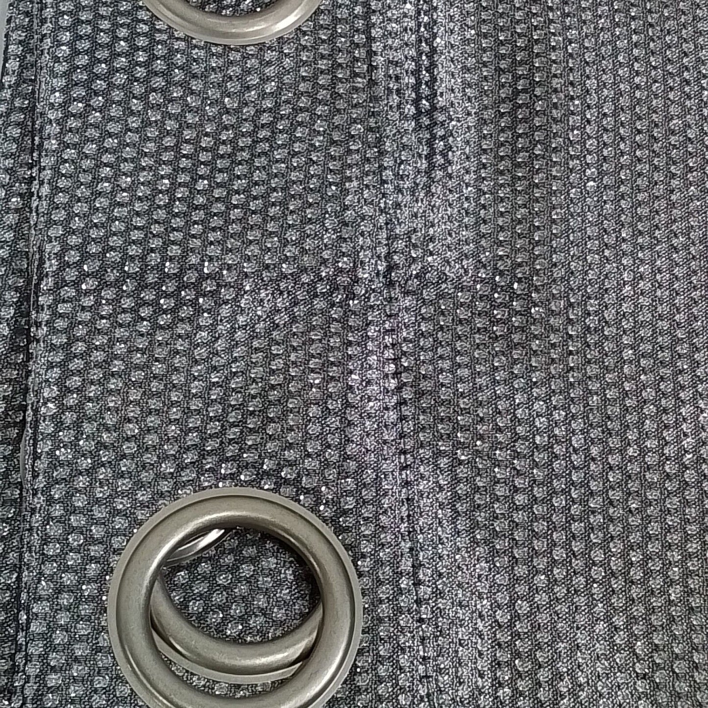 Dainty Home Stars Metallic Blackout Grommet Panel Pair 76" x 84"(A15)