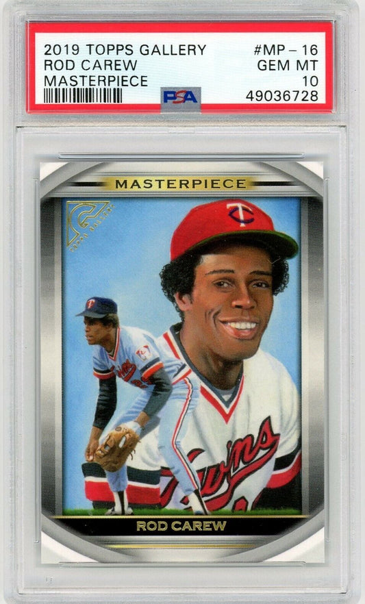 2019 Topps Gallery #MP-16 Rod Carew Masterpiece PSA 10