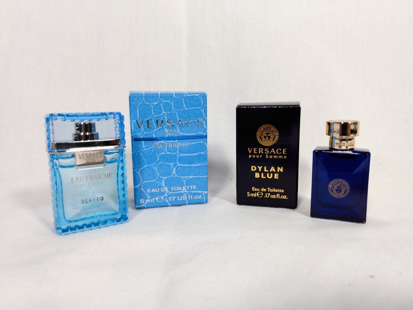 Versace pour homme Dylan Blue and man eau Fraiche Splash-New-5ml Each